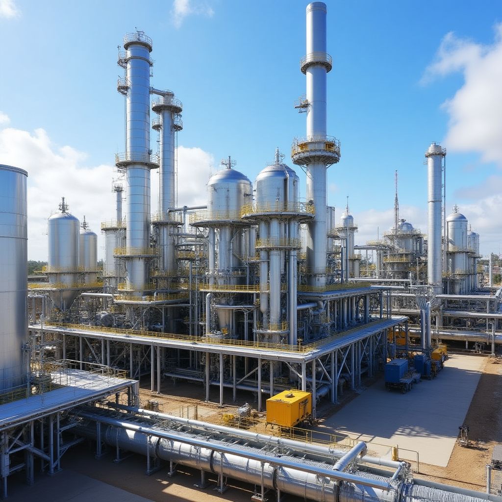 Instalaciones procesamiento petróleo Argentina PetroInvest refinería